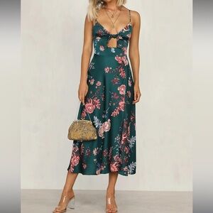 Emerald Green Tie On Top with Adjustable Straps